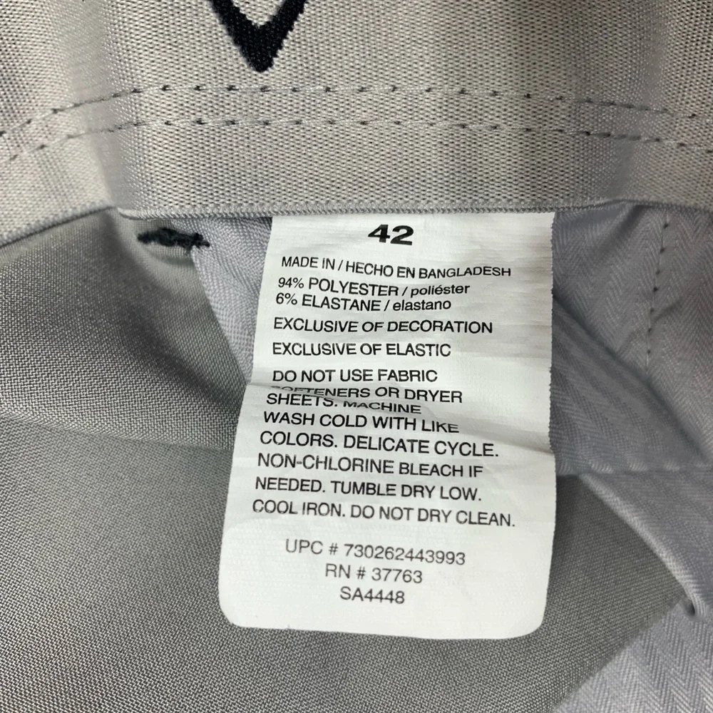 Callaway Flat Front Gray Performance Shorts Size 42 - Picture 5 of 8